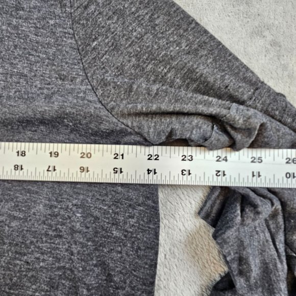 Umgee Tunic Women's Medium Gray Tiered Ruffled Sleeves Casual Soft Scoop Neck - Picture 5 of 8